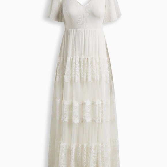 Torrid Lace A-Line Boho Wedding Dress - Picture 2 of 11